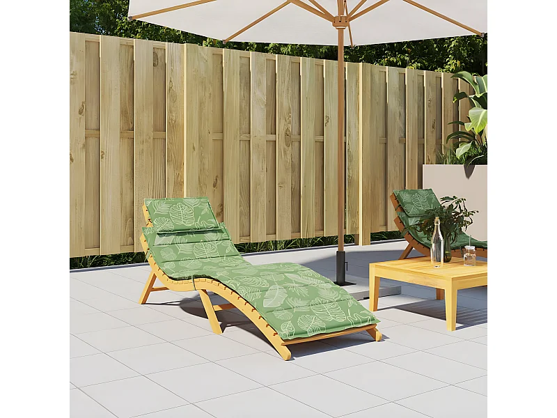 Coussin de chaise longue motif de feuilles tissu oxford OFR12378