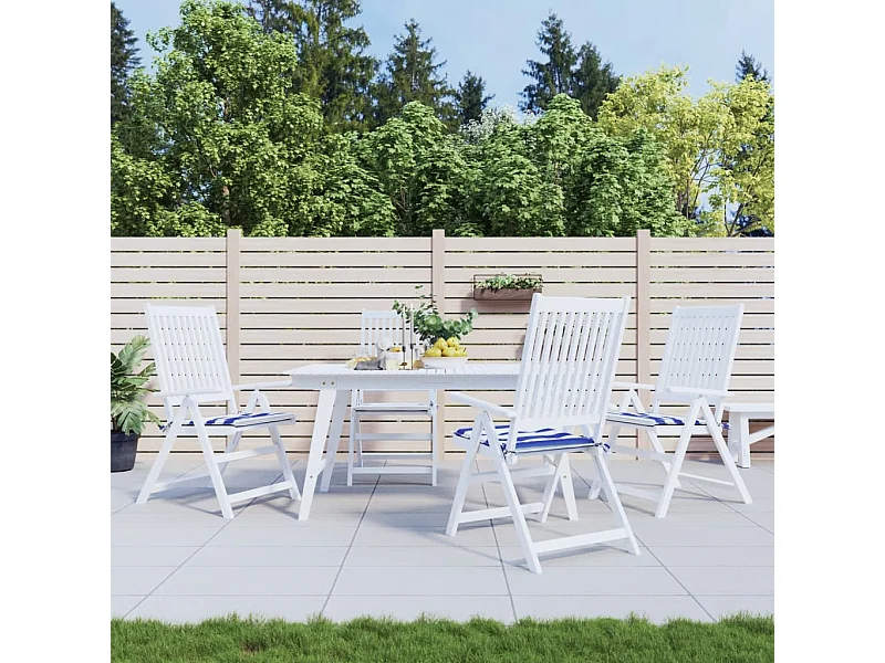 Coussins de chaise de jardin Lot de 4 40x40x3 cm OFR99993