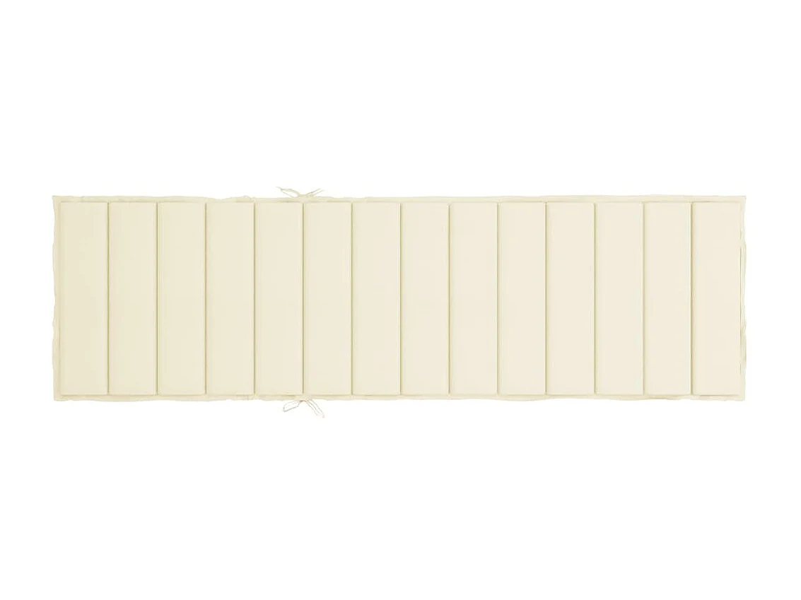 Almofadão p/ espreguiçadeira 200x50x3 cm tecido oxford creme PT982560