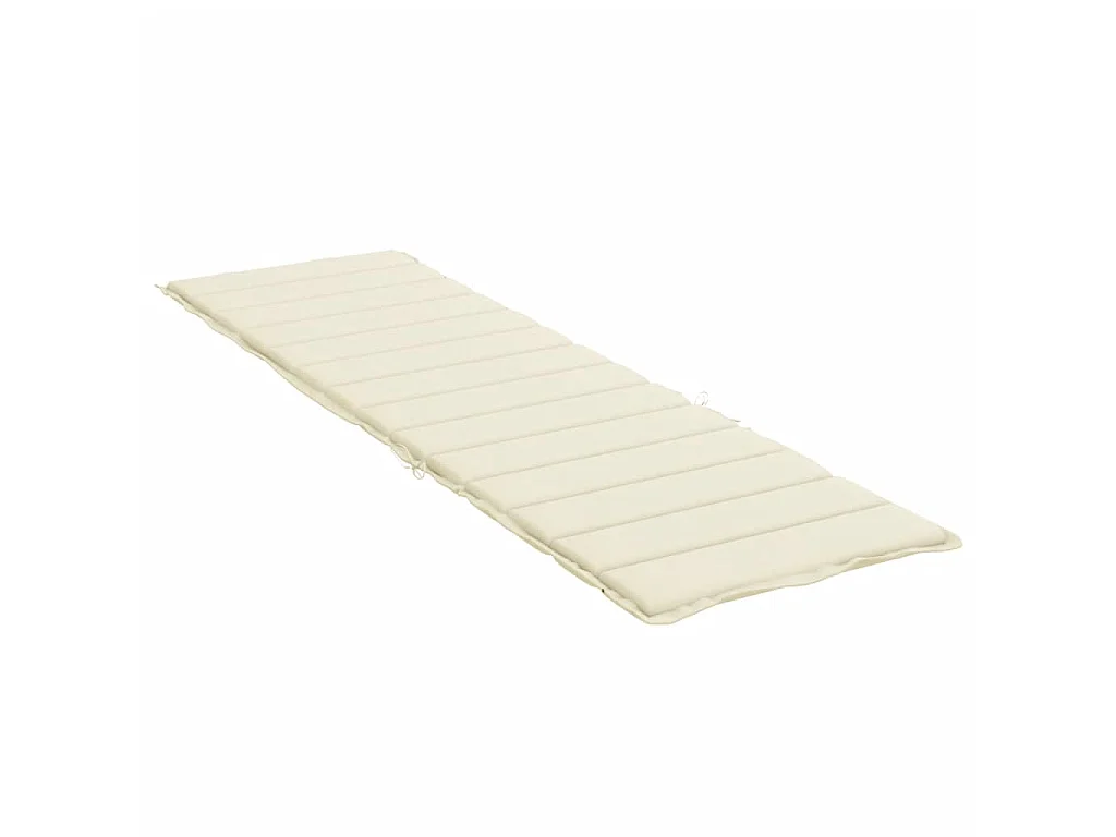 Coussin de chaise longue crème 200x50x3 cm tissu oxford OFR62623