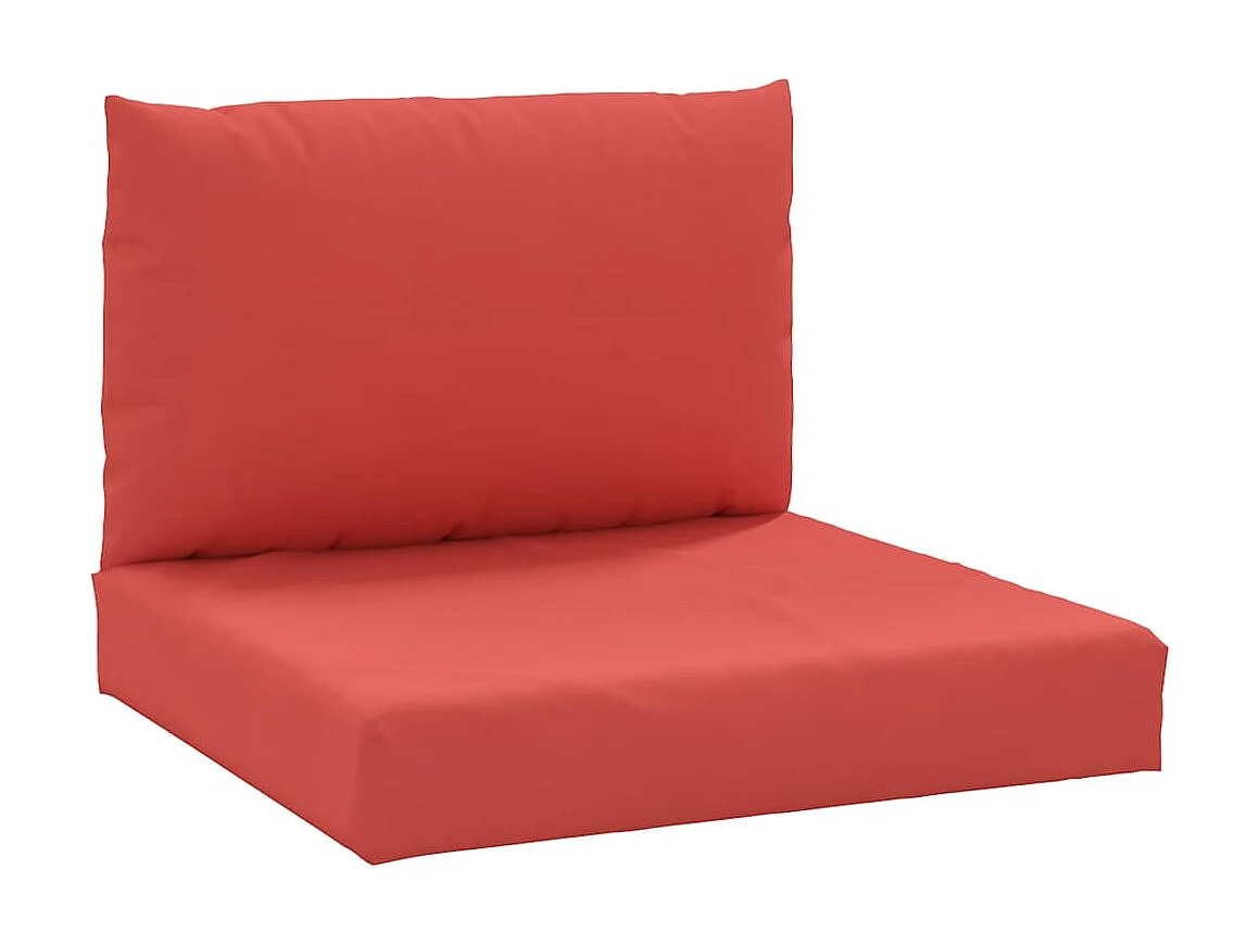 Palletkussens 2 st stof rood NL250911