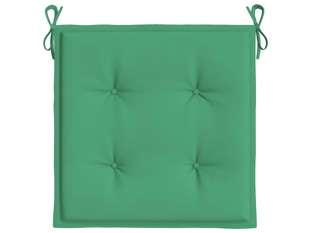 Coussins de chaise de jardin 2 pcs vert 50x50x3 cm tissu oxford OFR84317
