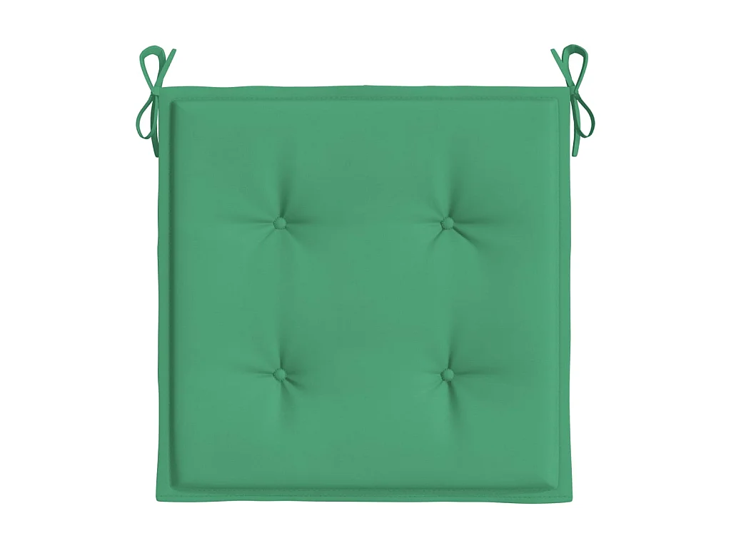 Tuinstoelkussens 2 st 50x50x3 cm oxford stof groen NL887610