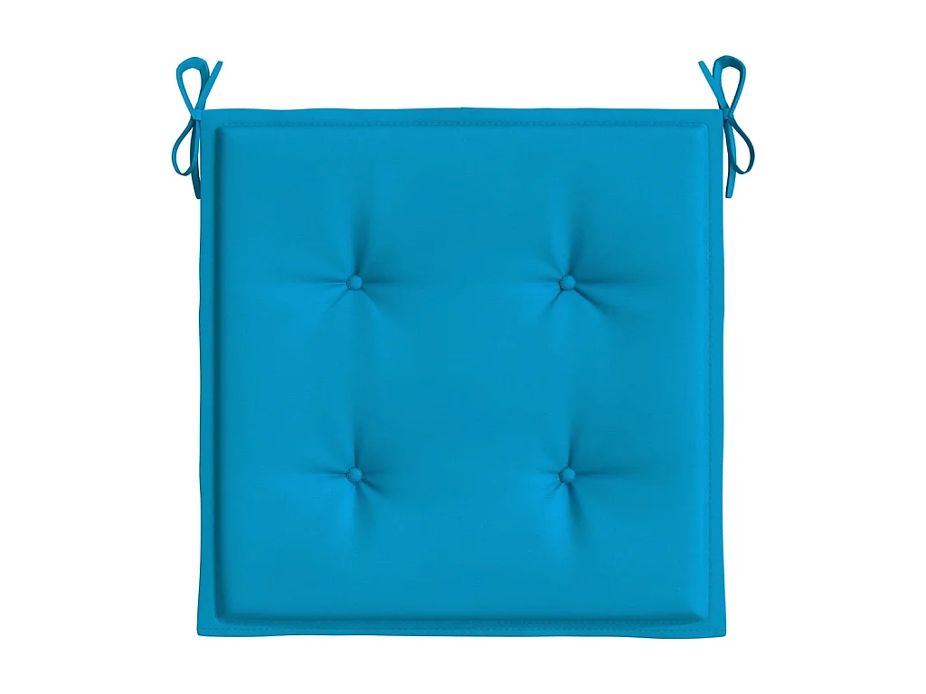 Tuinstoelkussens 6 st 50x50x3 cm oxford stof blauw NL522613