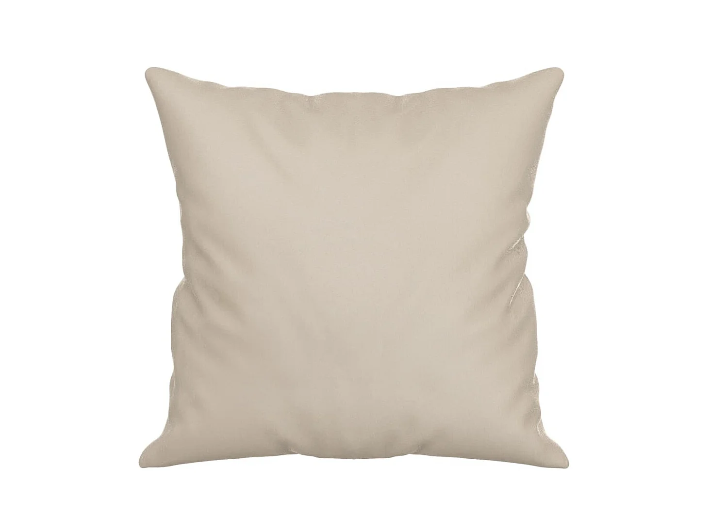 Coussins décoratifs 2 pcs Crème 40x40 cm Tissu microfibre OFR19436