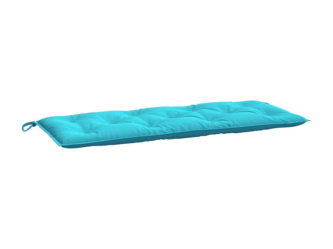 Tuinbankkussens 2 st 120x50x7 cm stof turquoise NL575042