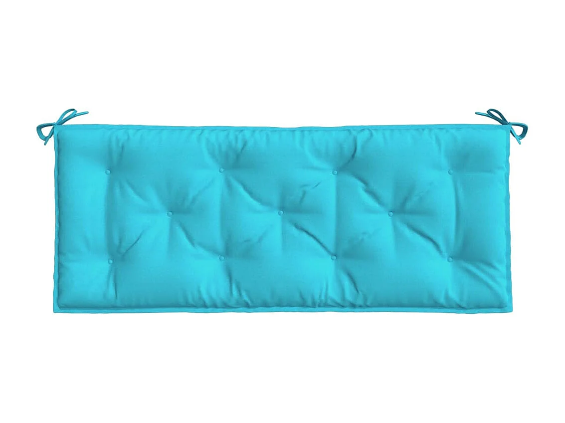 Coussins de banc de jardin Lot de 2 turquoise 120x50x7 cm tissu OFR29775
