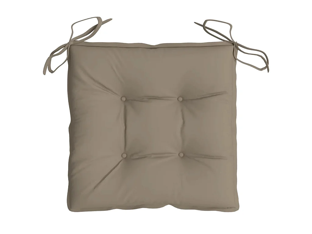 Coussins de chaise 6 pcs, Coussins de siège taupe 50x50x7 cm tissu oxford KLZ95291