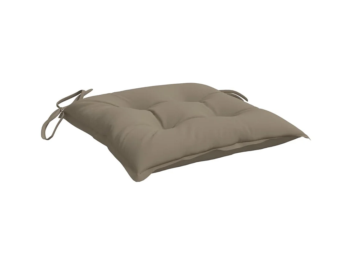 Coussins de chaise 6 pcs, Coussins de siège taupe 50x50x7 cm tissu oxford KLZ95291