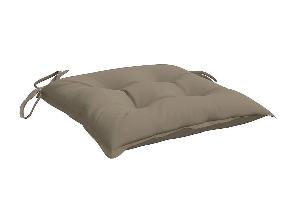 Coussins de chaise 6 pcs, Coussins de siège taupe 50x50x7 cm tissu oxford KLZ95291