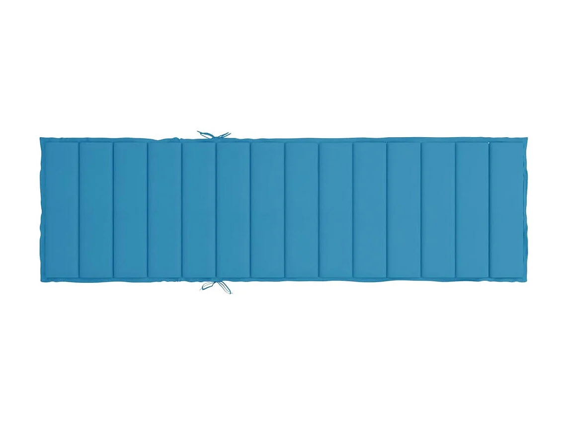 Coussin de chaise longue bleu 200x60x3 cm tissu oxford OFR77382