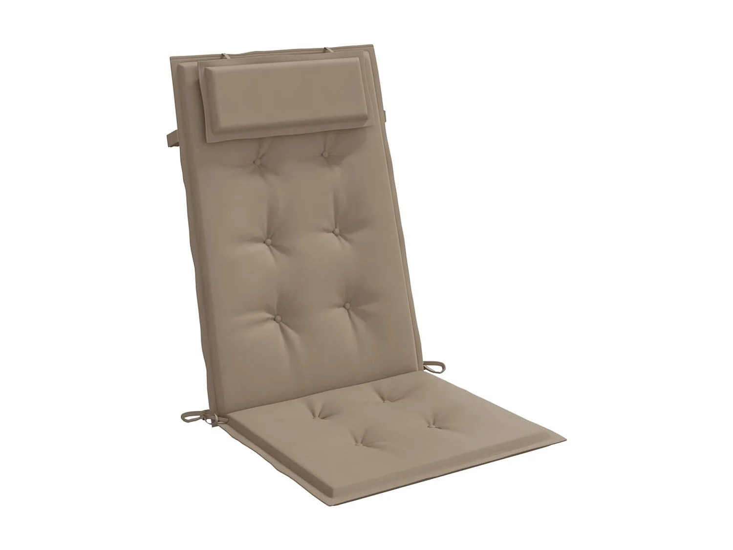 Coussins de chaise à dossier haut Lot de 6 taupe tissu oxford OFR11482