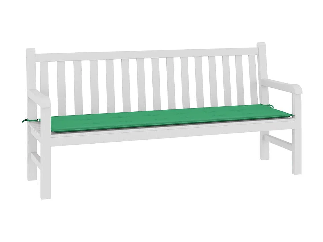 Cojín de banco de jardín tela Oxford verde 180x50x3 cm ES562775