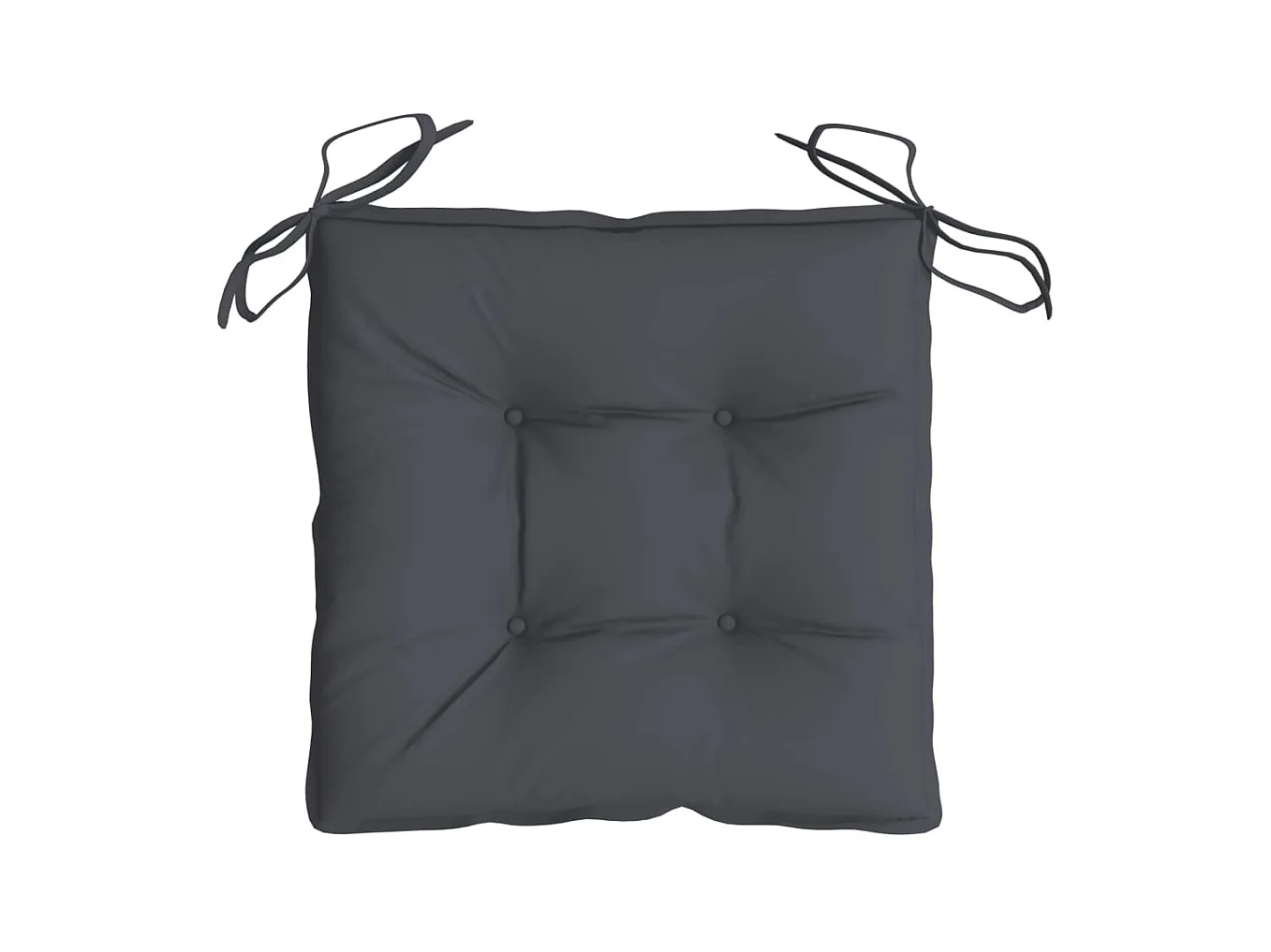 Coussins de chaise 2 pcs anthracite 40x40x7 cm tissu oxford OFR14423