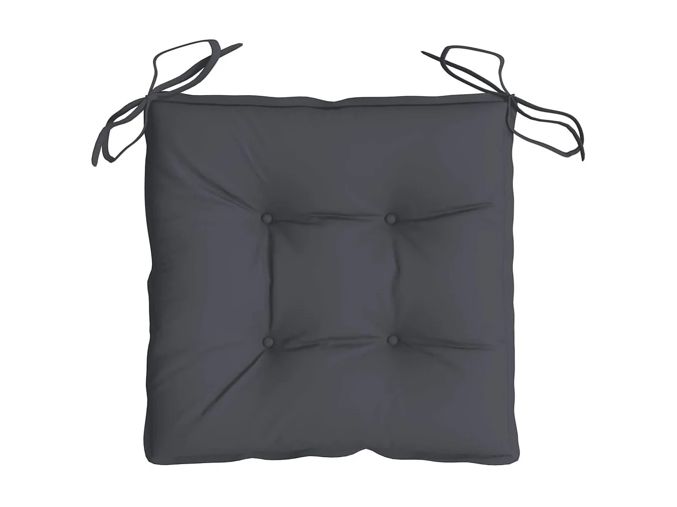 Coussins de chaise 2 pcs anthracite 40x40x7 cm tissu oxford OFR14423