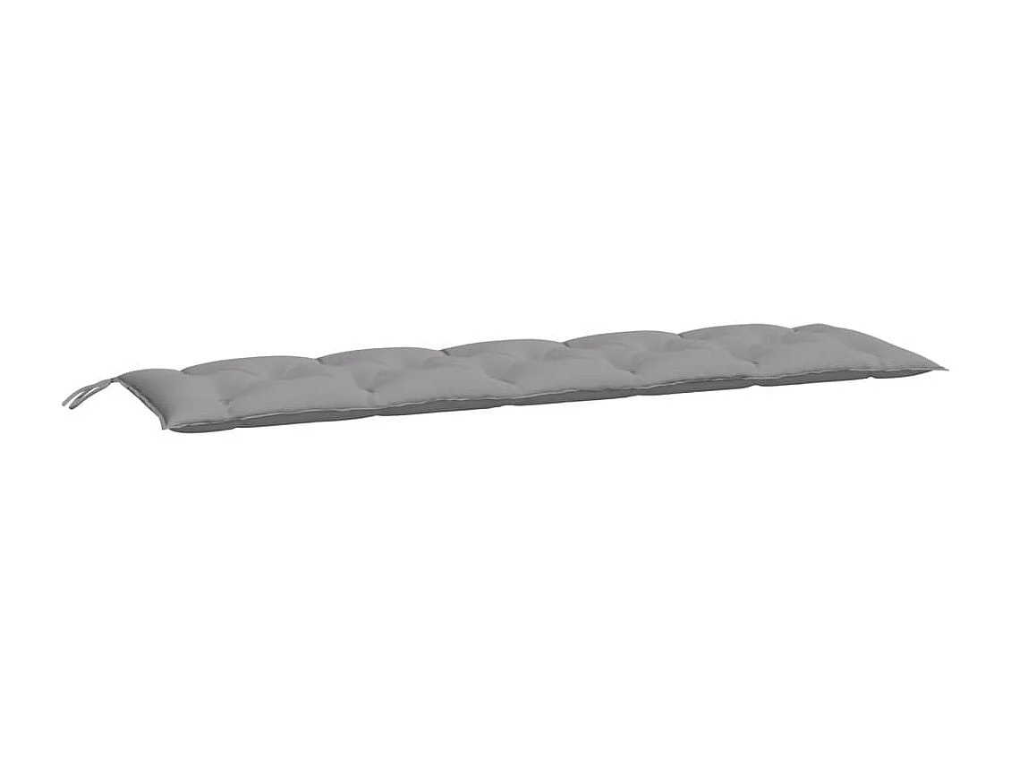 Coussin de banc de jardin gris 180x50x7 cm tissu oxford OFR85958