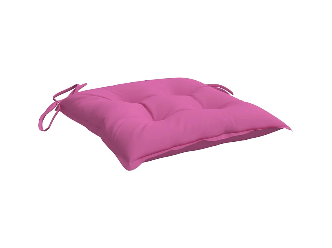 Coussins de chaise 6 pcs rose 50x50x7 cm tissu oxford OFR30617