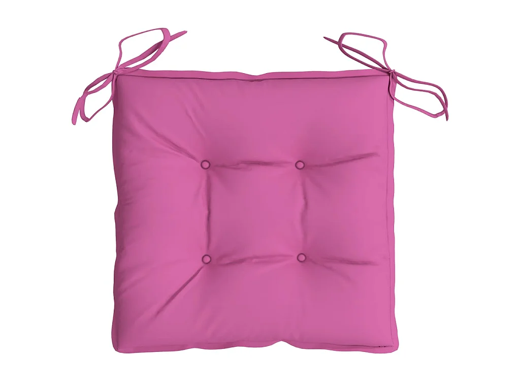 Coussins de chaise 6 pcs rose 50x50x7 cm tissu oxford OFR30617