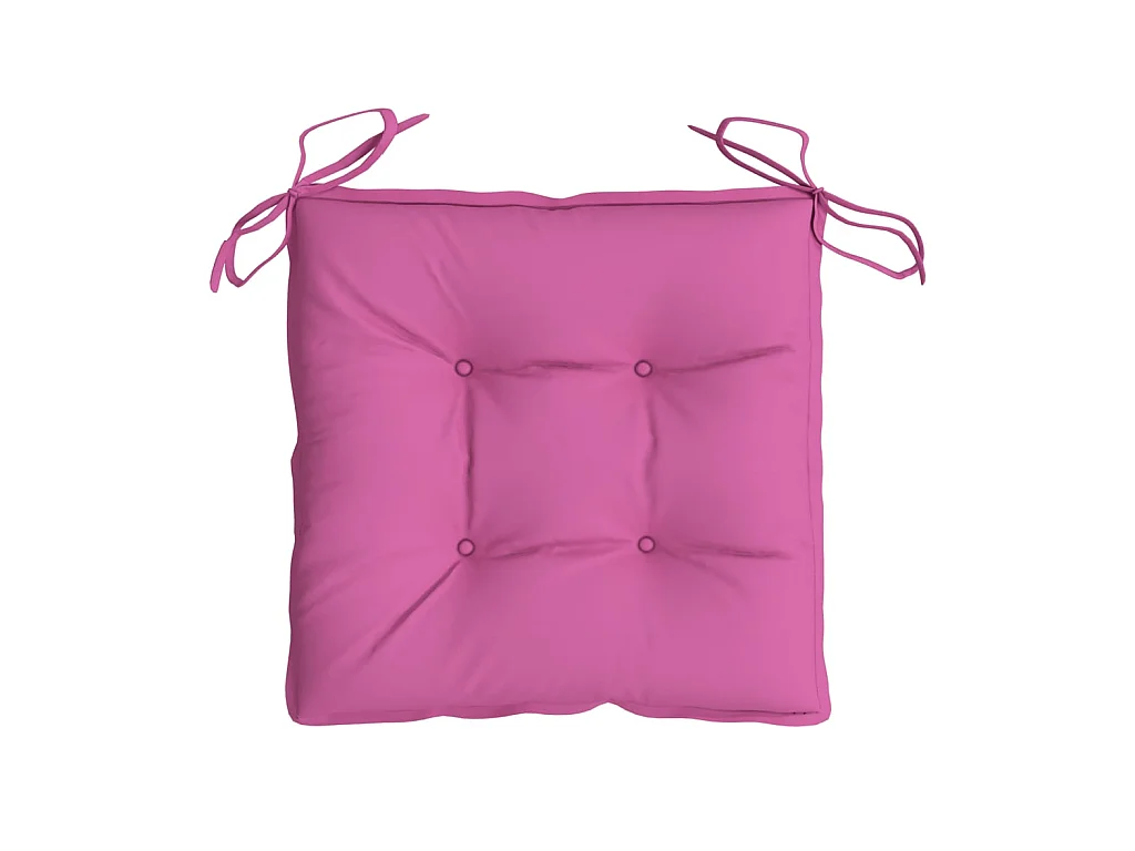 Stoelkussens 6 st 50x50x7 cm oxford stof roze NL859929