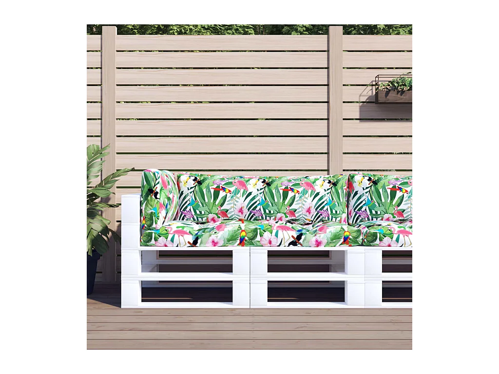 Coussins de palette 3 pcs multicolore tissu Oxford OFR35344