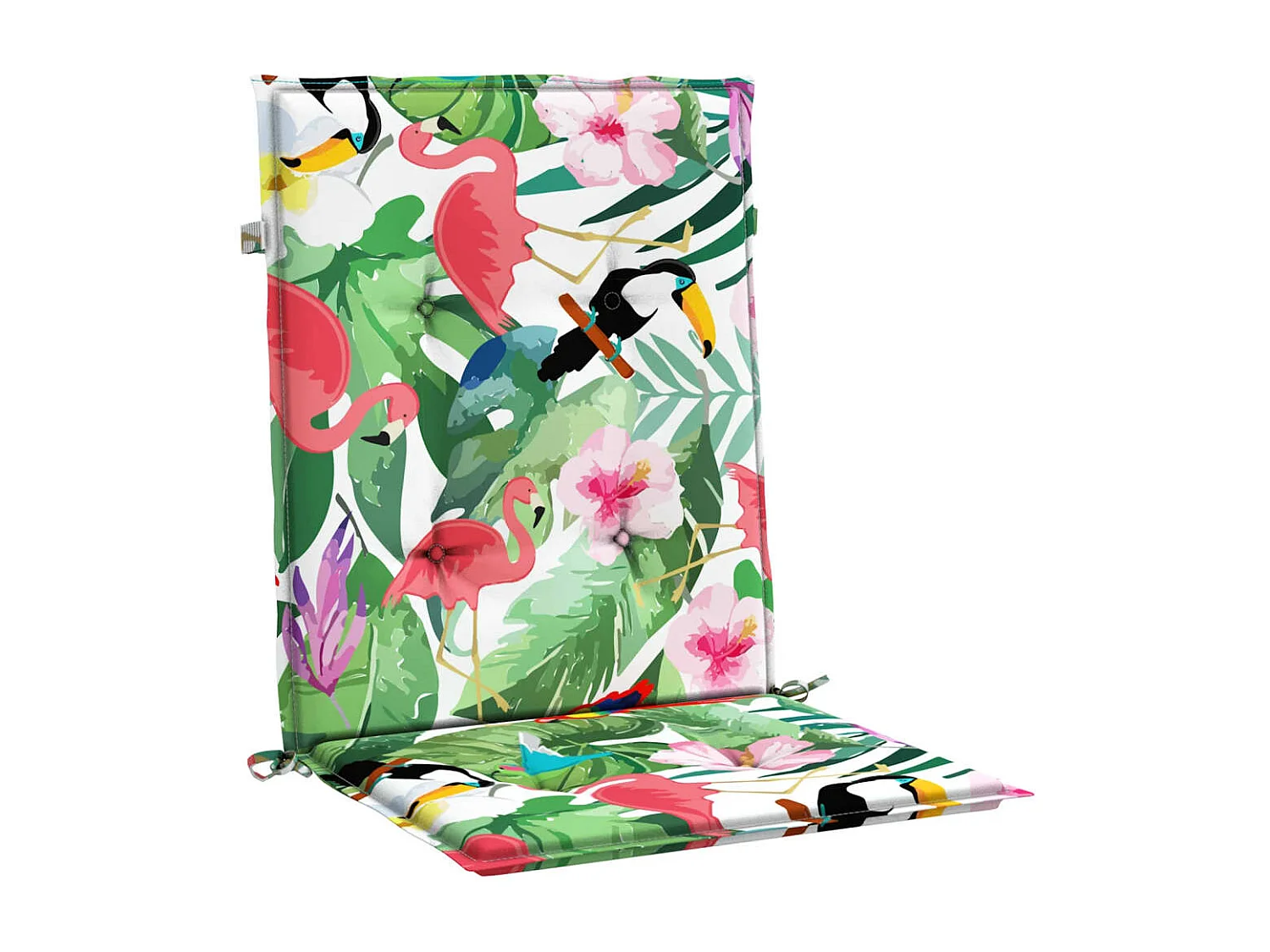 Coussins de chaise à dossier bas Lot de 6 multicolore tissu OFR76707