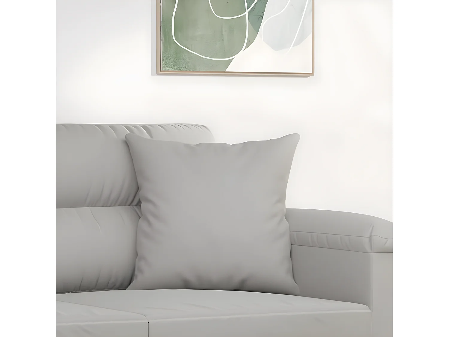 Cojines decorativos 2 uds tela microfibra gris claro 40x40 cm ES920351