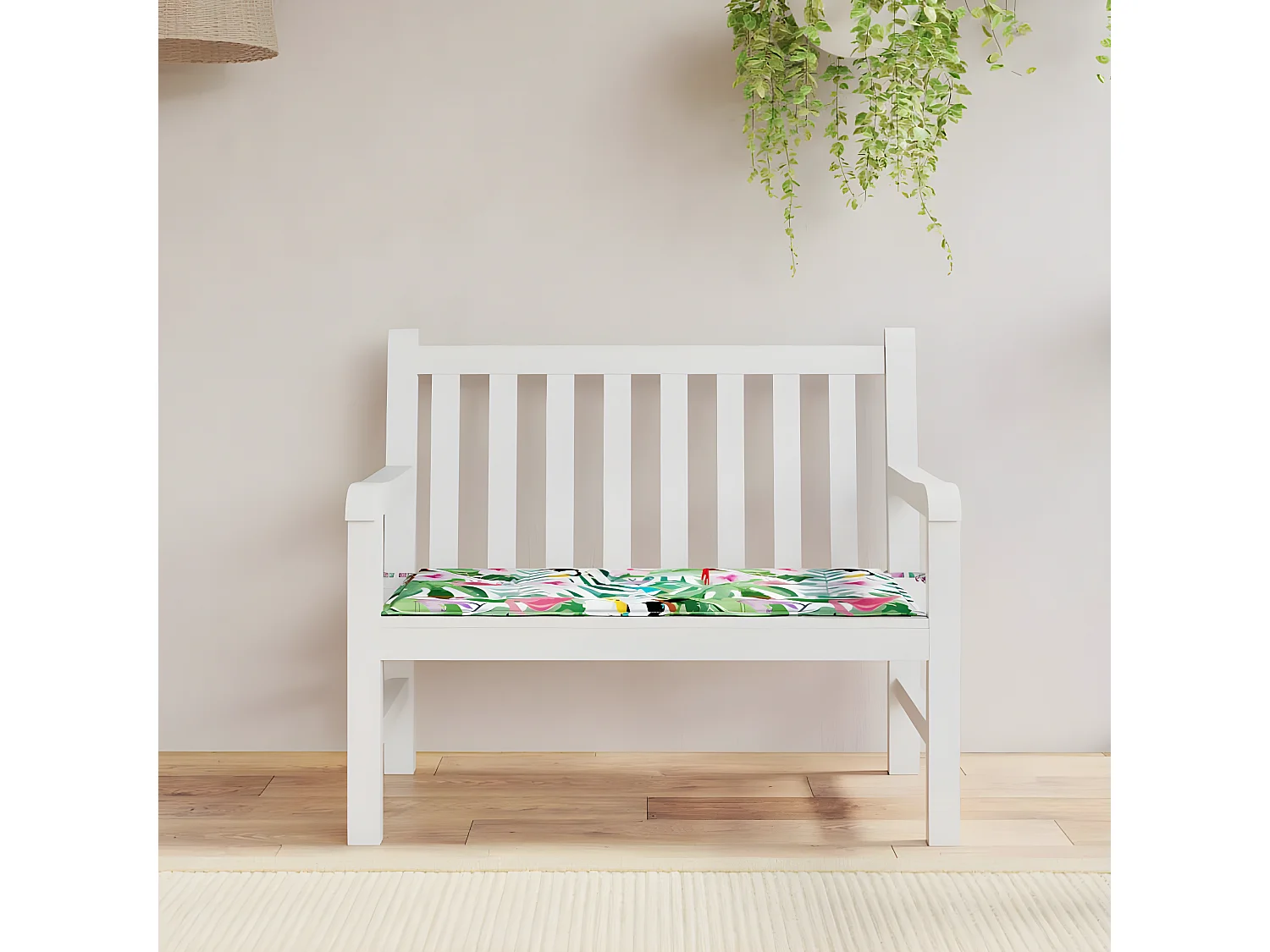 Almofadão p/ banco de jardim 100x50x3 cm tecido oxford multicor PT437223