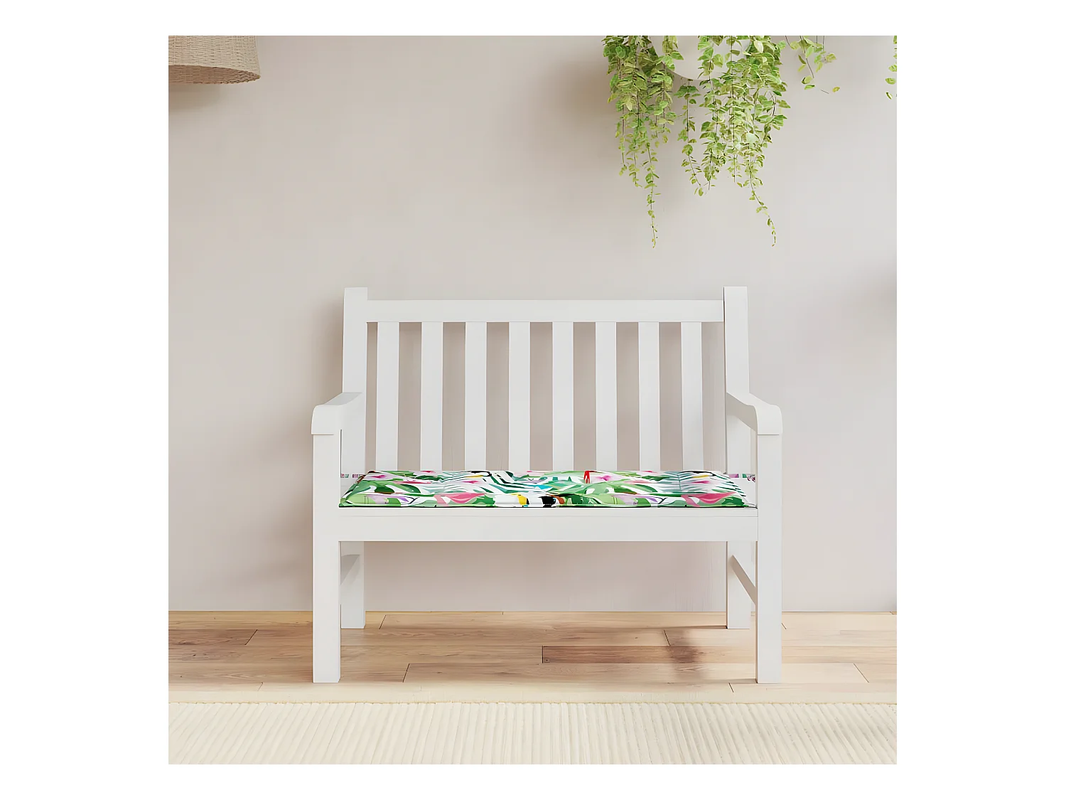 Coussin de banc de jardin multicolore 100x50x3 cm tissu oxford OFR37095