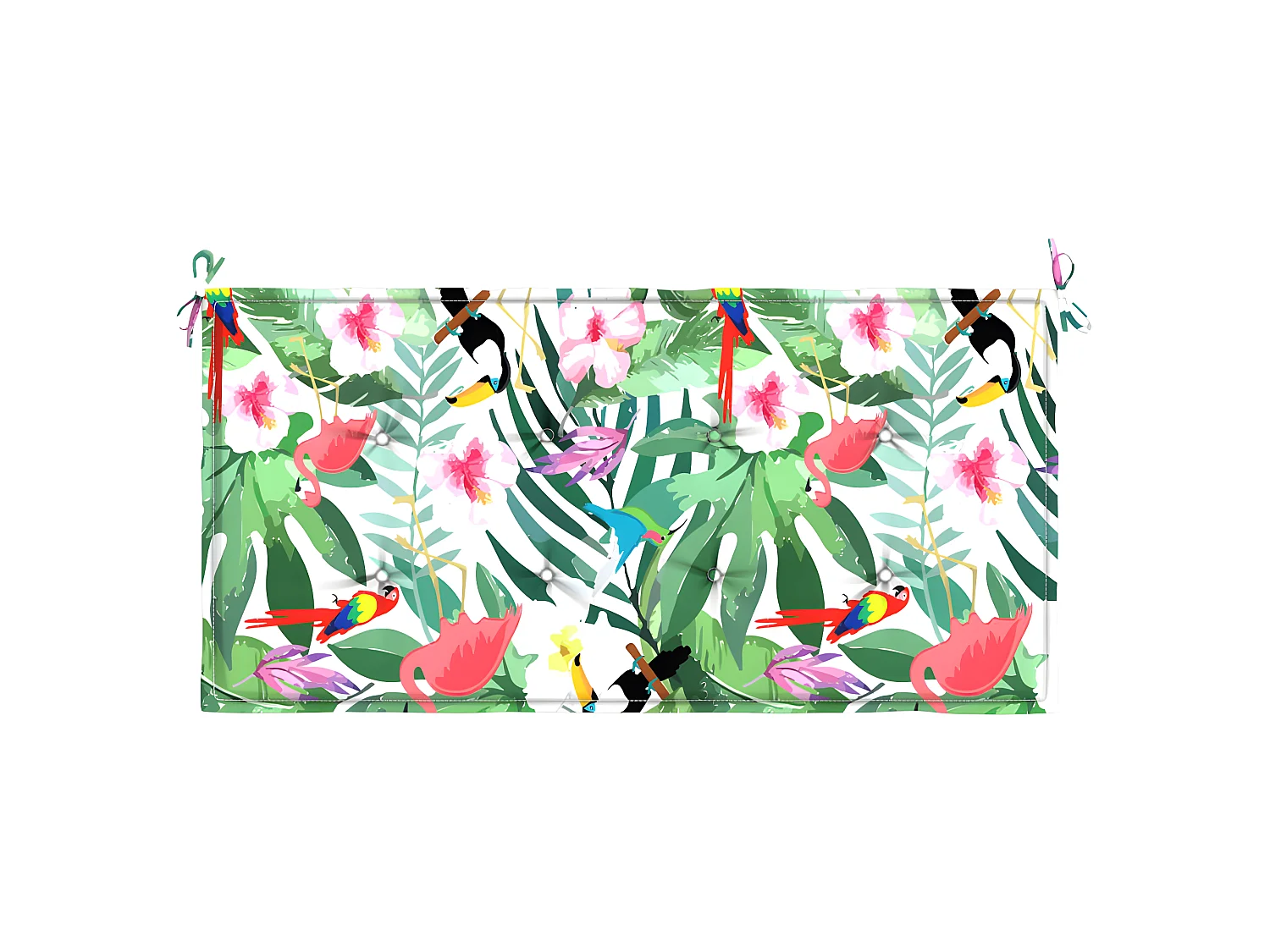 Coussin de banc de jardin multicolore 100x50x3 cm tissu oxford OFR37095