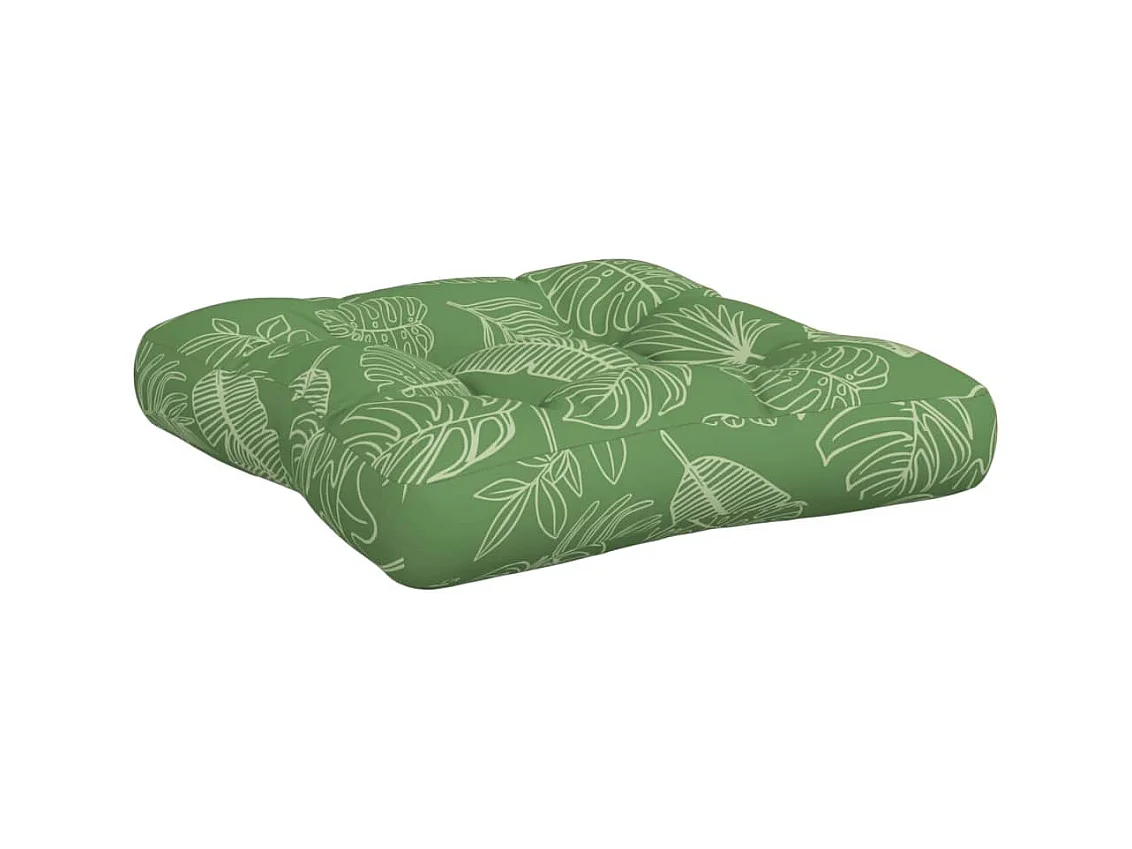 Coussins de palette 3 pcs motif de feuilles tissu Oxford OFR90938