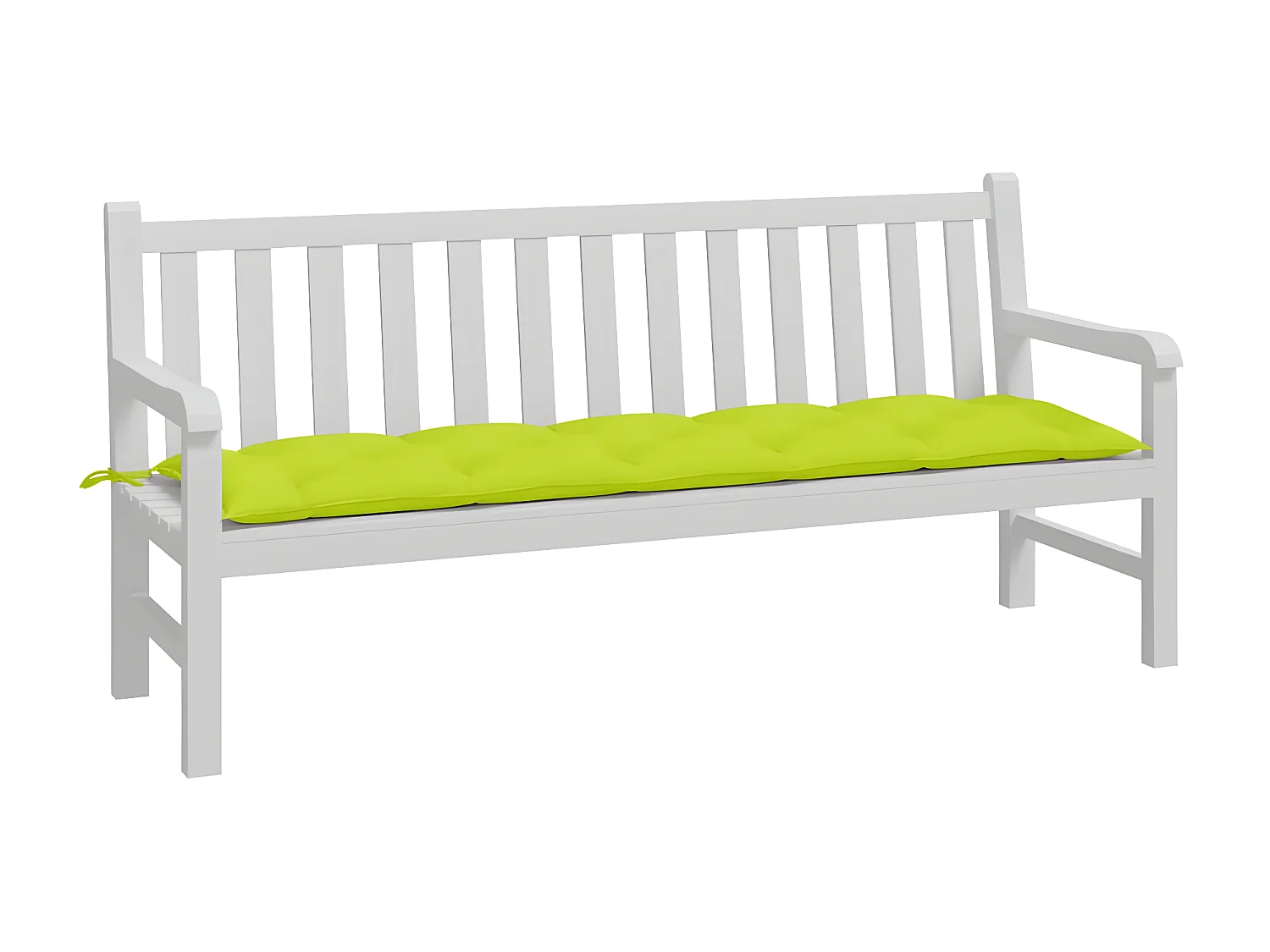 Coussin de banc de jardin vert brillant 180x50x7cm tissu oxford OFR40792