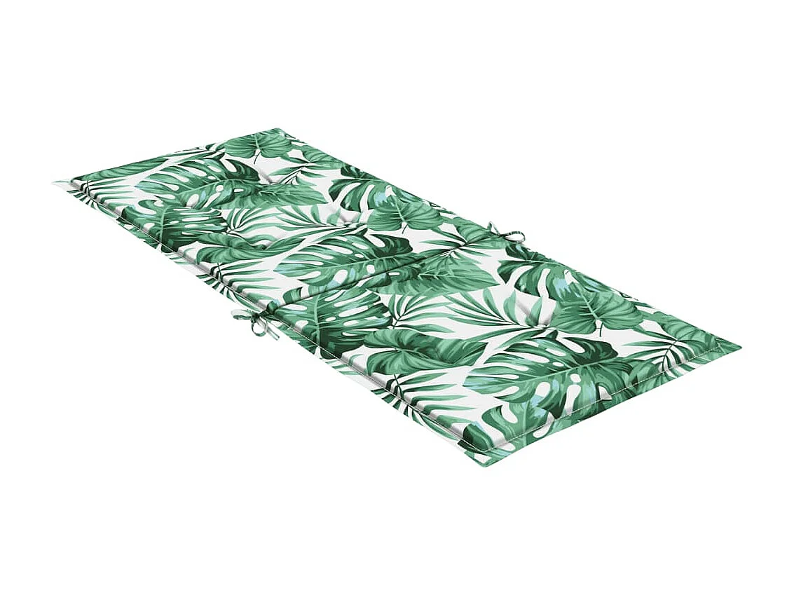 Coussins de chaise à dossier haut 4 pcs modèle de feuille tissu OFR98677