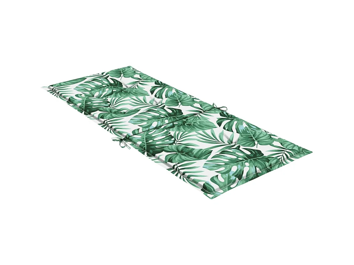 Stoelkussens 4 st hoge rug bladpatroon stof NL611963