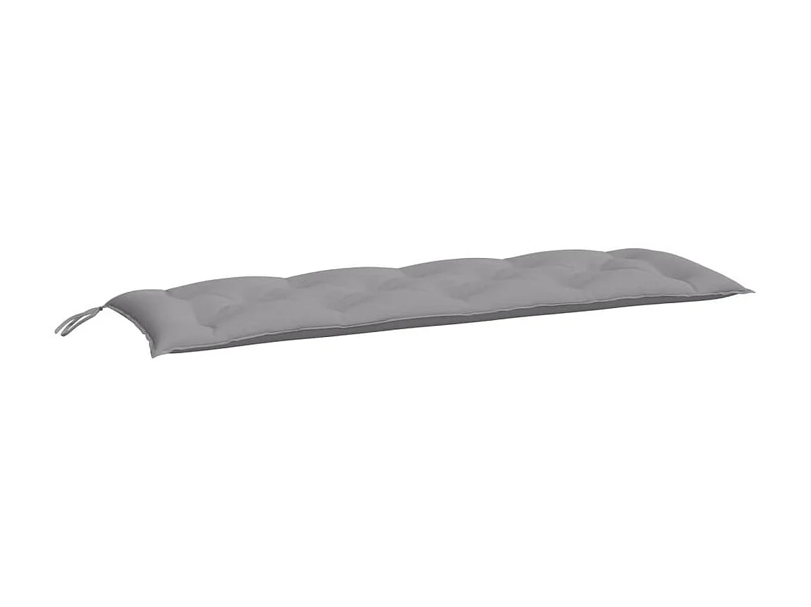 Coussin de banc de jardin gris 150x50x7 cm tissu oxford OFR17113
