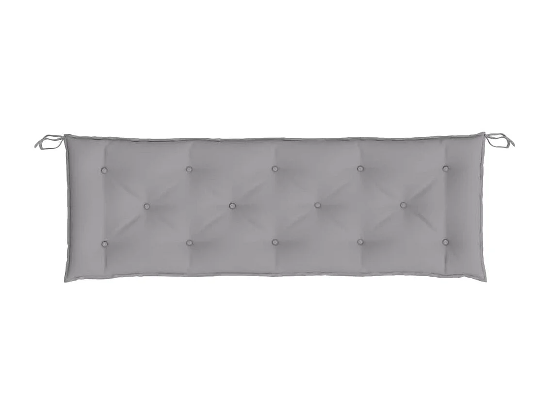 Coussin de banc de jardin gris 150x50x7 cm tissu oxford OFR17113