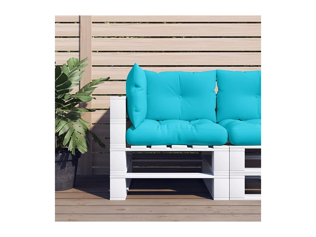 Coussins de palette 3 pcs turquoise tissu Oxford OFR83183