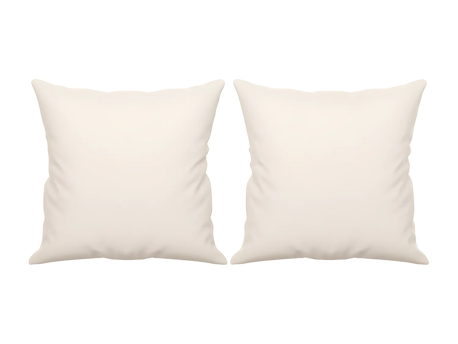 Coussins décoratifs 2 pcs Beige 40x40 cm Tissu microfibre OFR29970