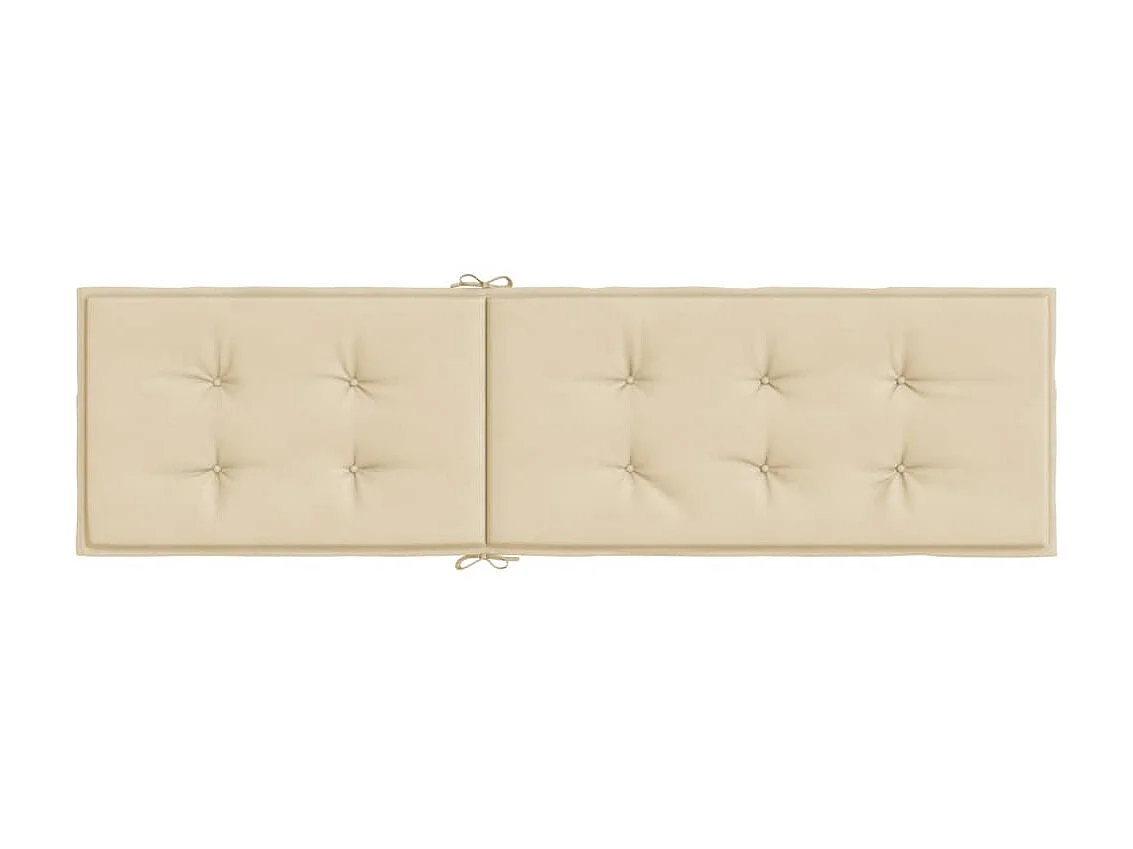 Coussin de chaise de terrasse beige (75+105)x50x3 cm OFR21906