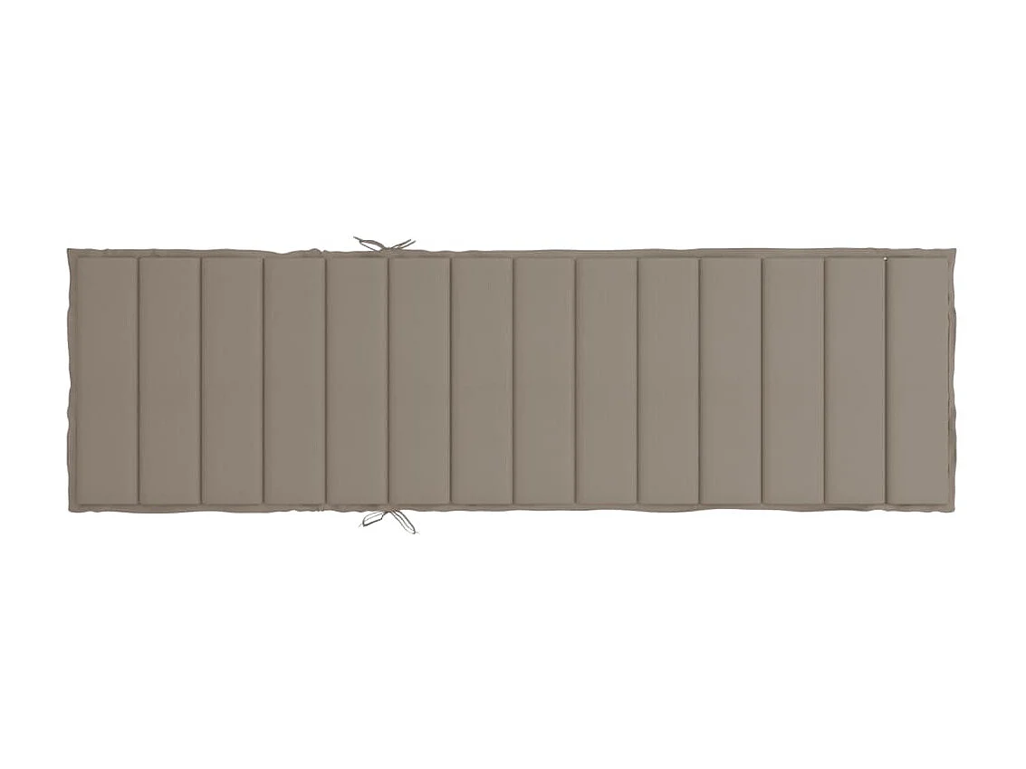 Coussin de chaise longue taupe 200x70x3 cm tissu oxford OFR87864