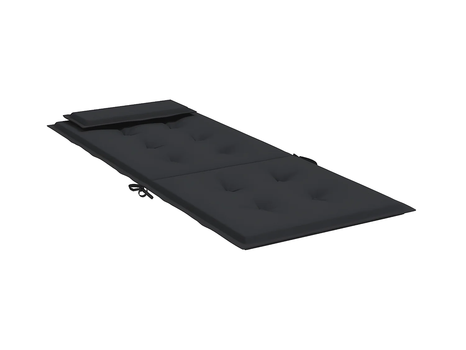 Stoelkussens 6 st hoge rug oxford stof zwart NL368204