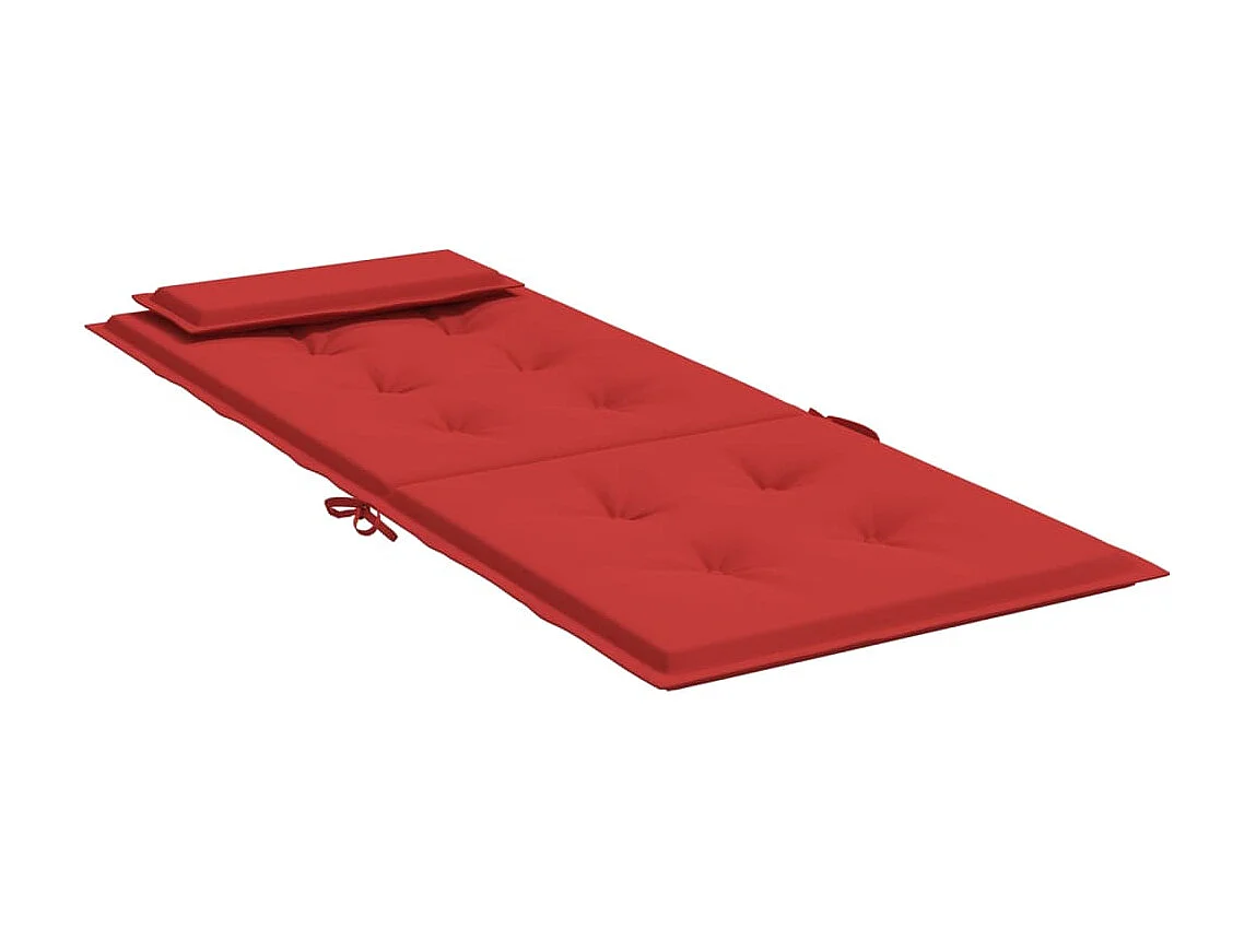 Coussins de chaise à dossier haut Lot de 2 rouge tissu oxford OFR61782