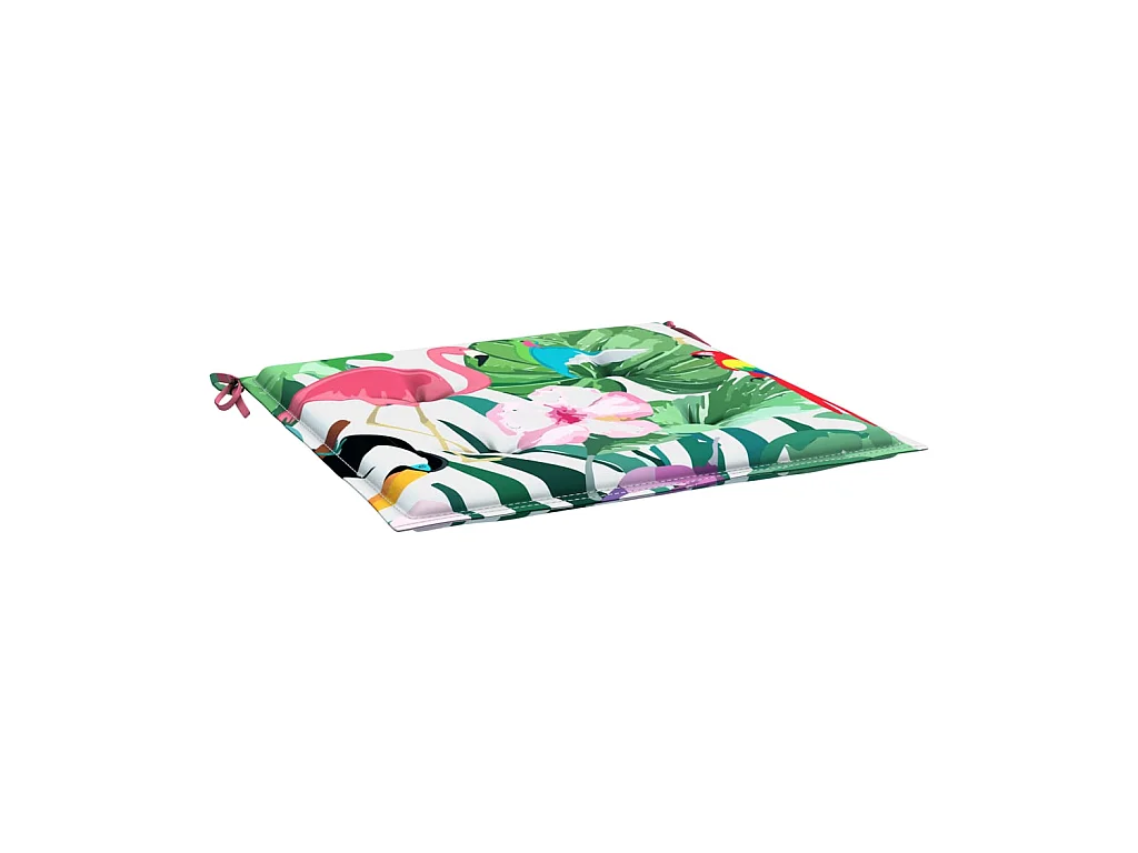 Tuinstoelkussens 4 st 50x50x3 cm stof meerkleurig NL604013