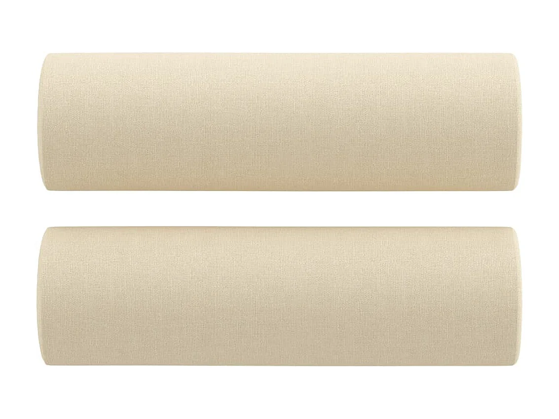 2-delige Loungeset met kussens stof crèmekleurig NL113801