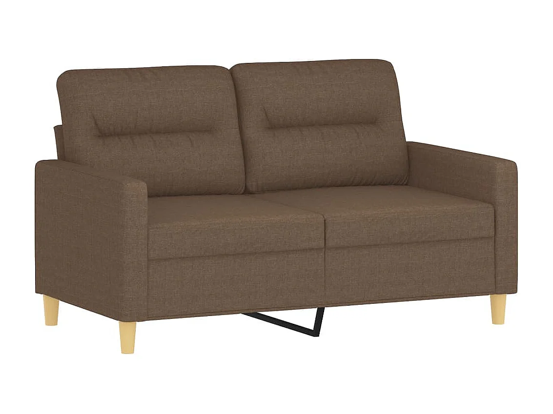 2-delige Loungeset met kussens stof bruin NL169039