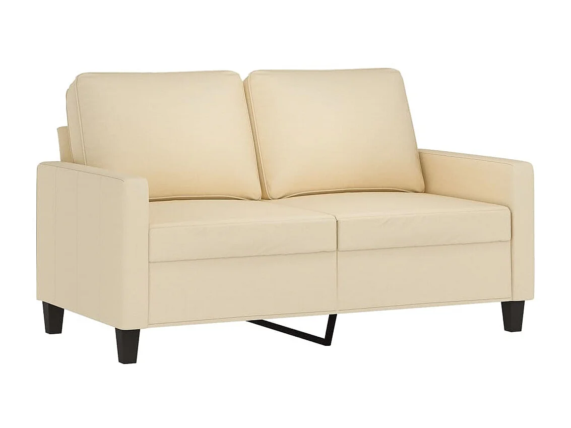 Ensemble de canapés 2 pcs avec coussins Crème Tissu OLA1723