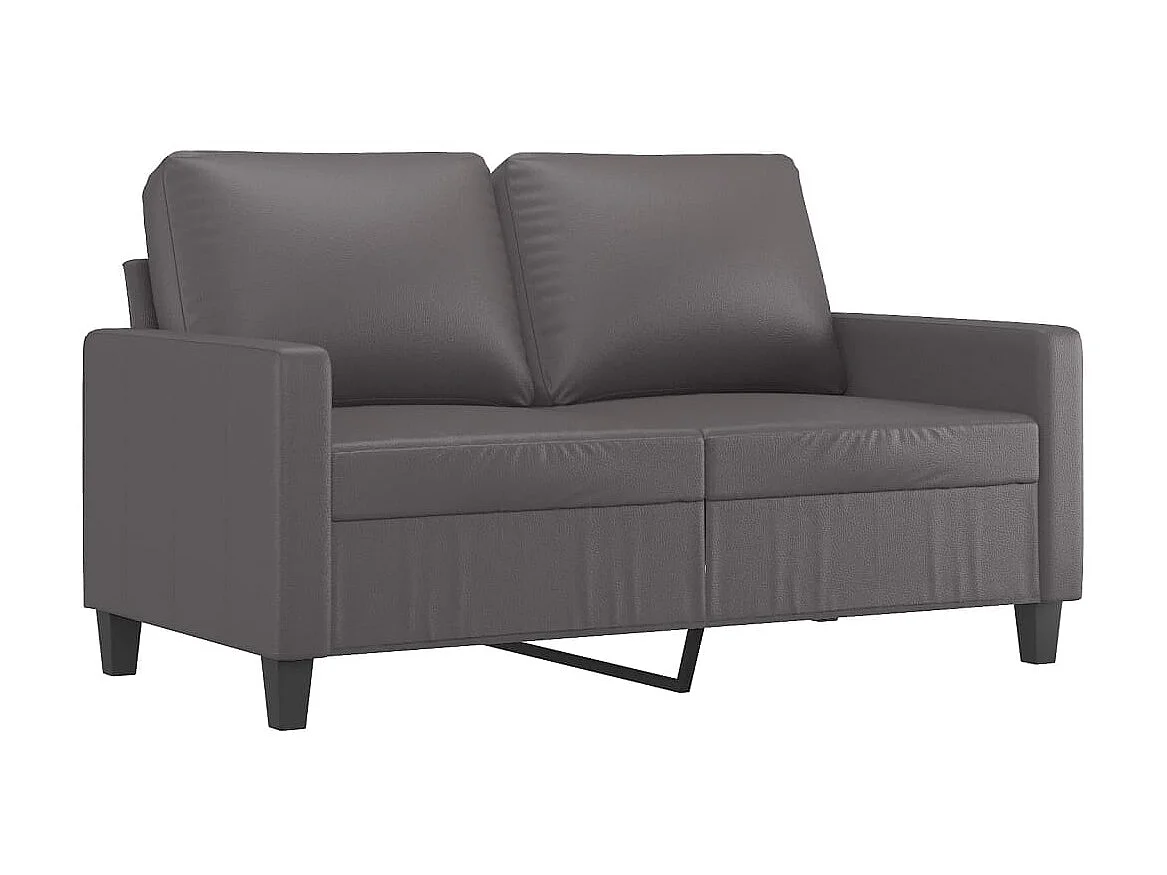 Ensemble de canapés 3 pcs avec coussins Gris Similicuir OLA4389