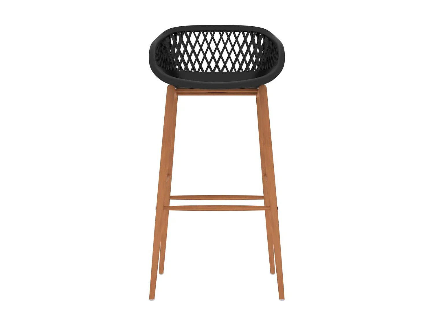 Barstoelen 2 st zwart NL501977