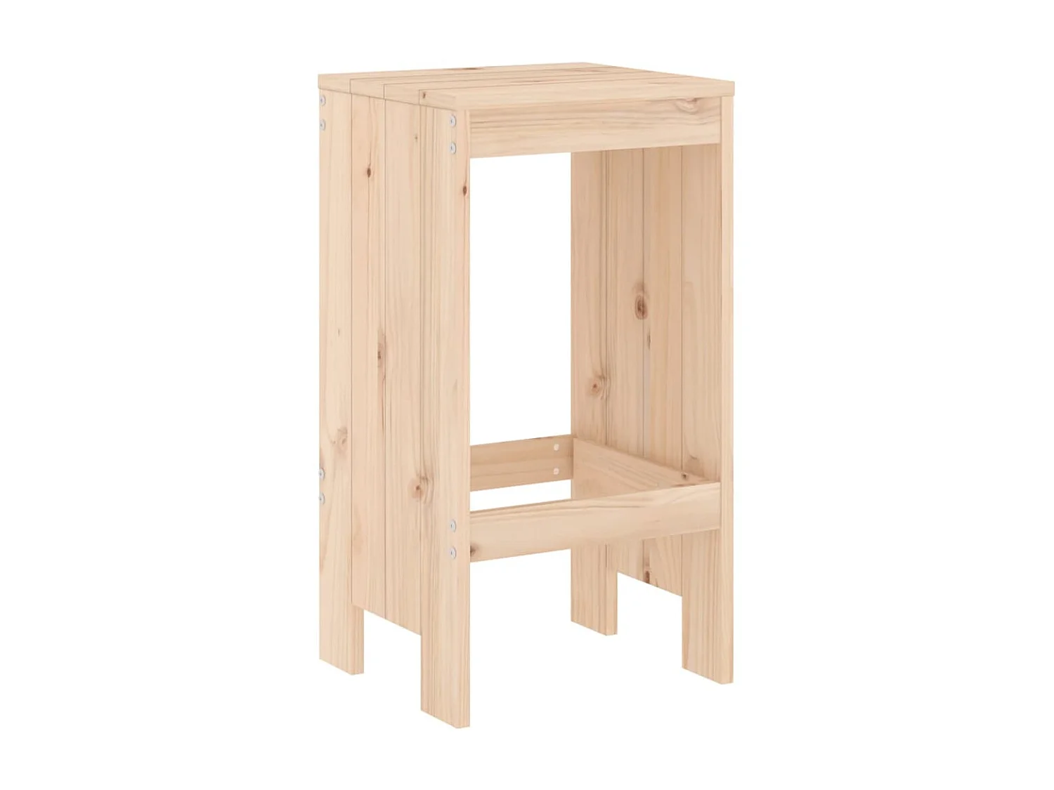 lot de 2 Tabourets de bar 40x36x75 cm bois massif de pin PSA9296