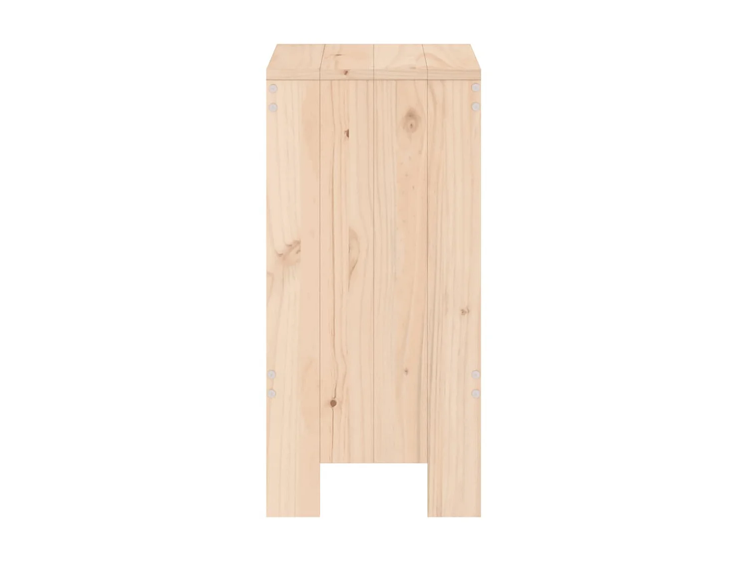 lot de 2 Tabourets de bar 40x36x75 cm bois massif de pin PSA9296