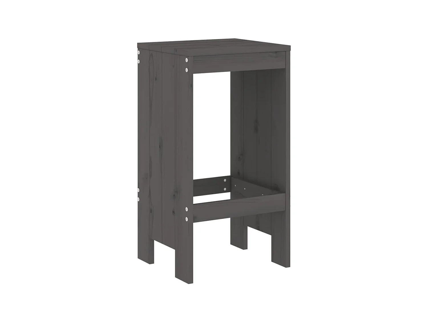 lot de 2 Tabourets de bar 40x36x75 cm bois massif de pin PSA2677